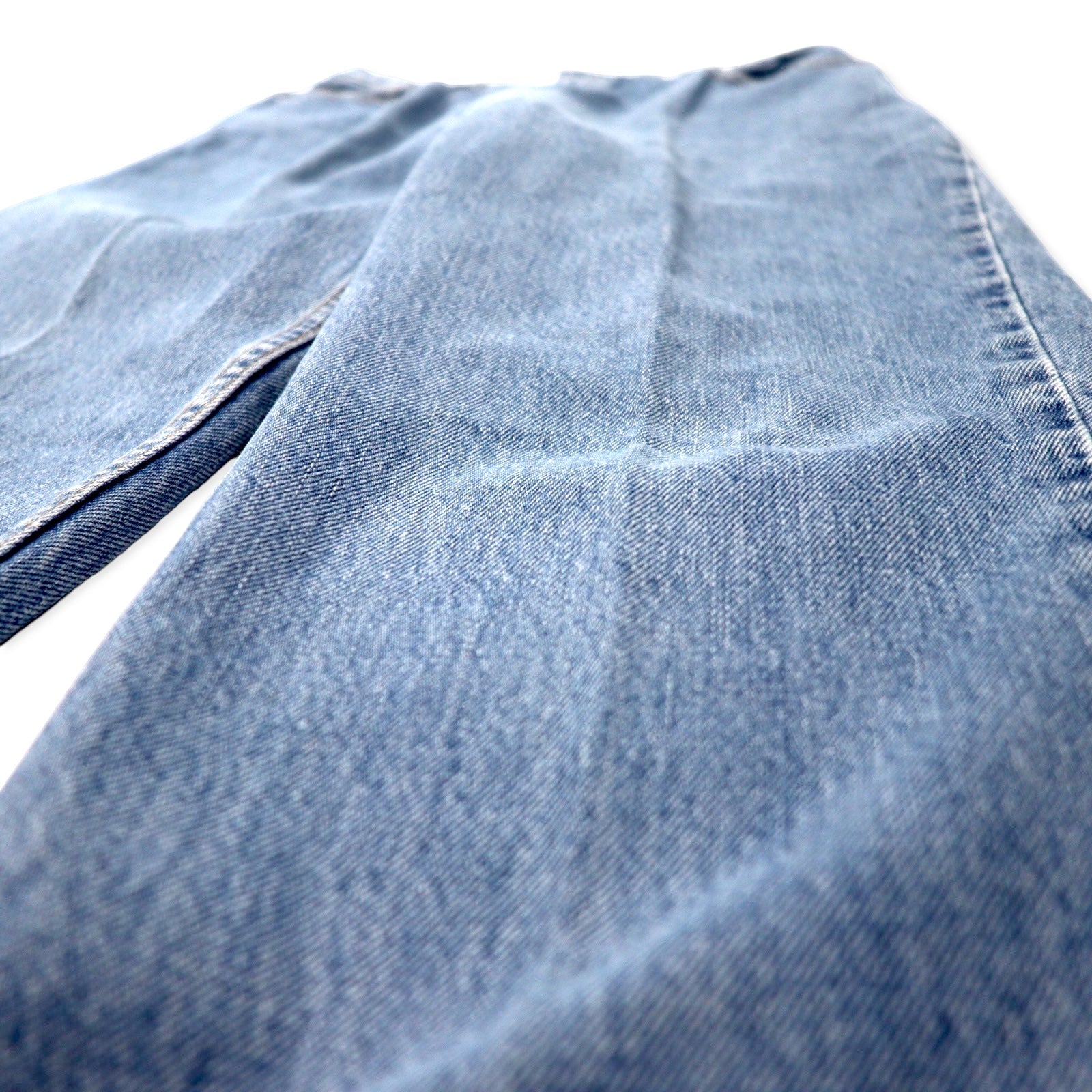 Levi's USA 90s 550 Relaxed Fit Tapered Jeans Taglia 10 Blu Ice Wash Cotone Bottone retro 512