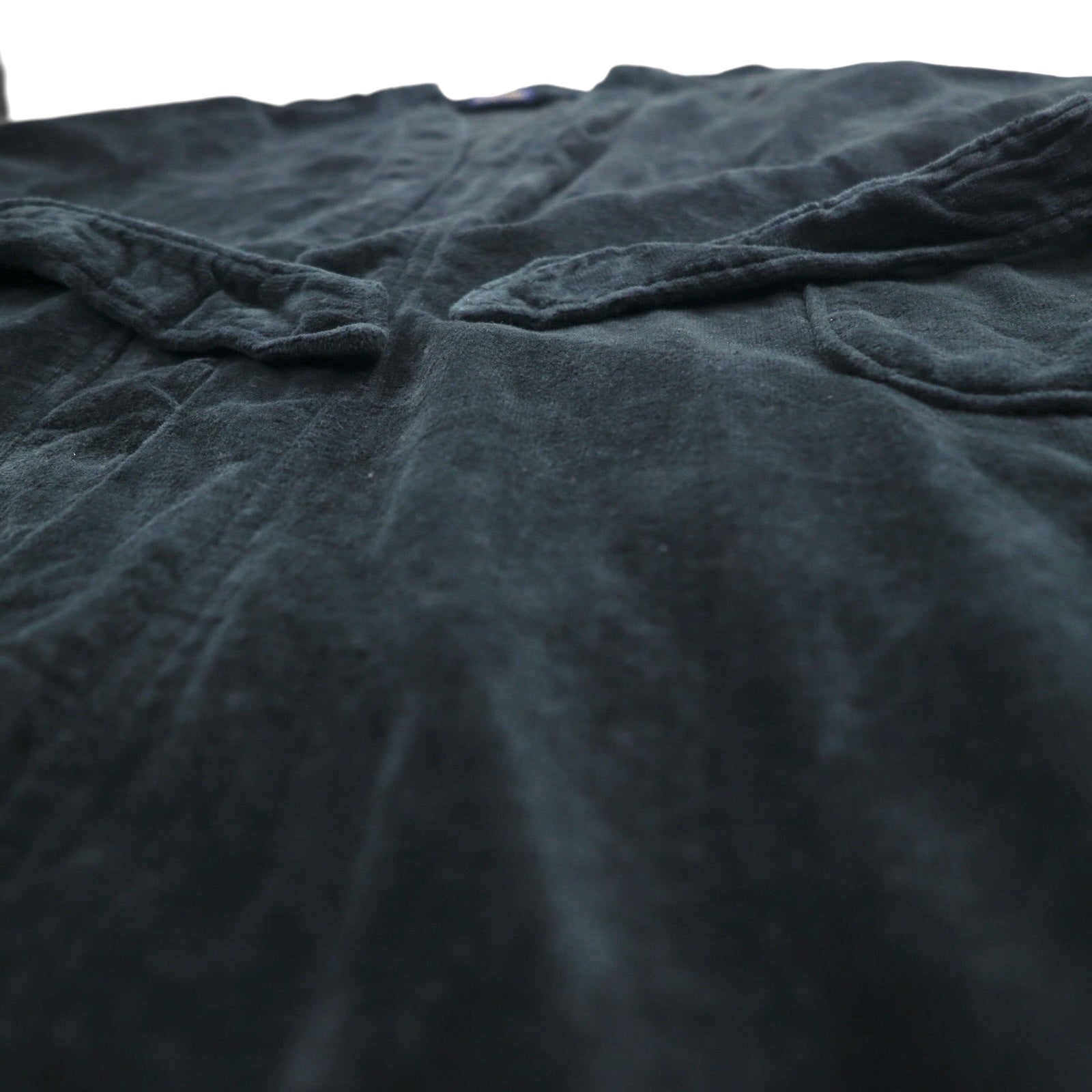 POLO RALPH LAUREN Accappatoio in spugna L/XL nero in cotone con cintura