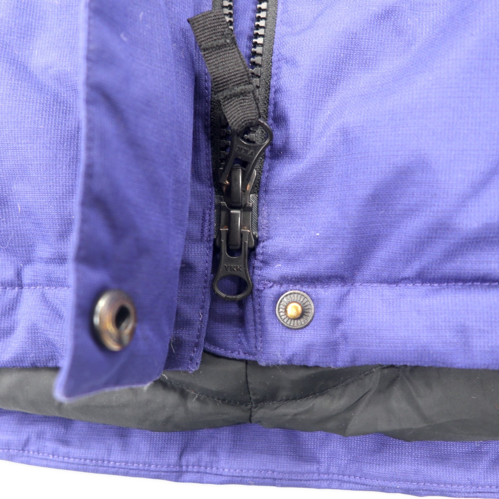 Eddie Bauer WeatherEdge Down Parka Cappotto Piumino L Blu Navy Poliestere Pelliccia Staccabile WEATHER EDGE
