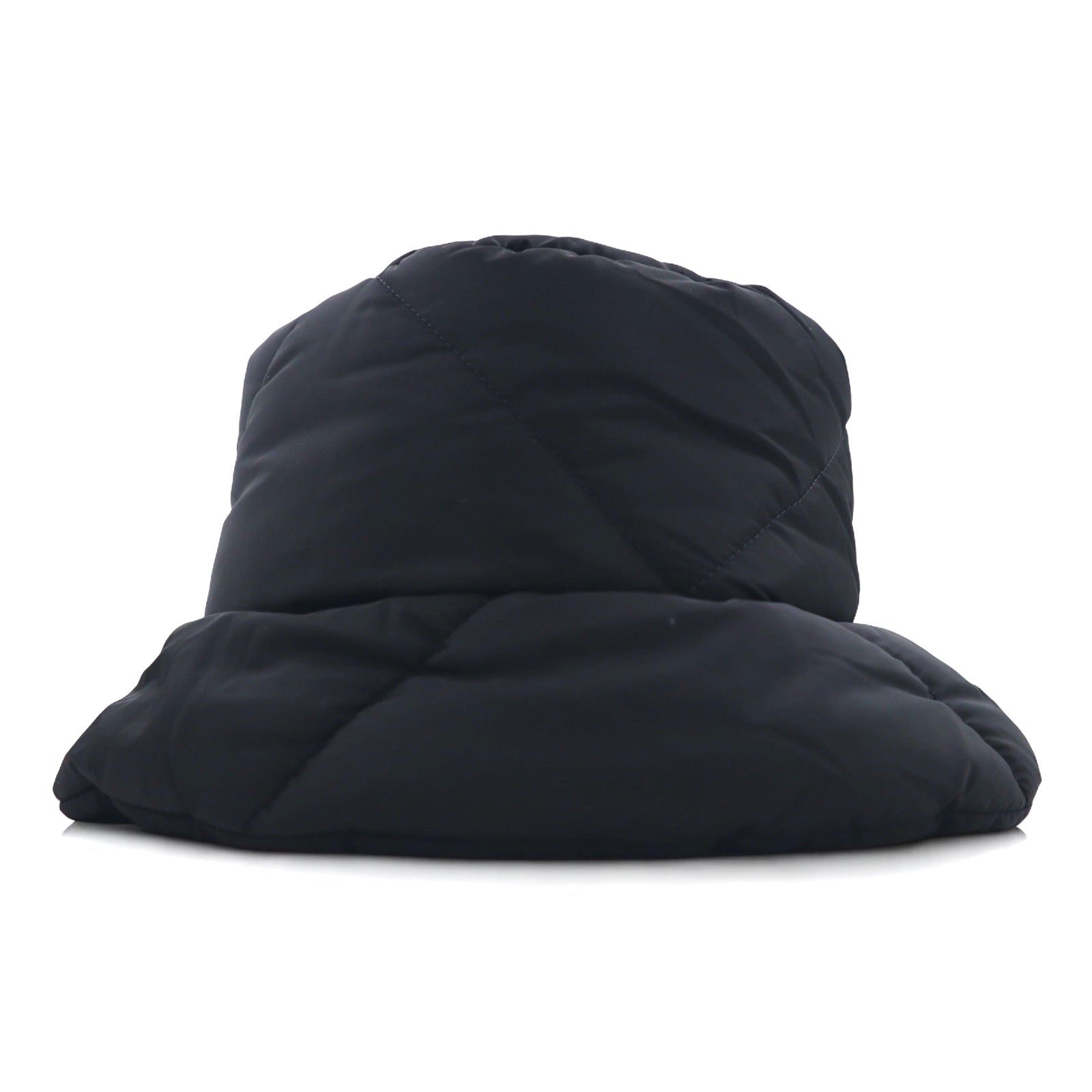 PRADA Cappello da pescatore in Re-Nylon imbottito, trapuntato, con stampa logo, Collezione A/I 22, 2HC252