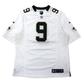 NIKE Maglia da gioco L bianca Poliestere Mesh NFL New Orleans Saints Numerata BREES