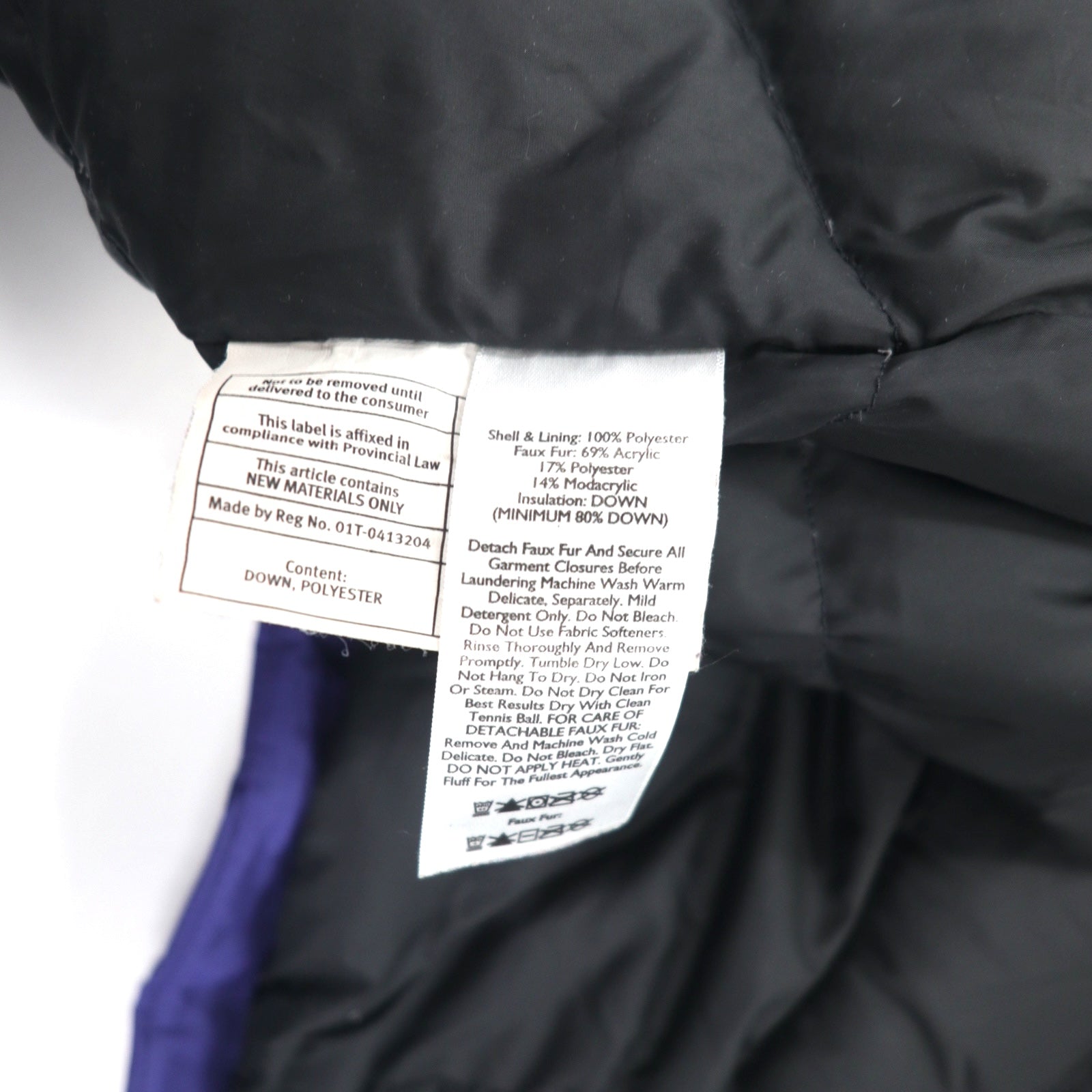 Eddie Bauer WeatherEdge Down Parka Cappotto Piumino L Blu Navy Poliestere Pelliccia Staccabile WEATHER EDGE