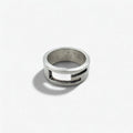 Anello GUCCI cutout a G, in argento 925, Made in Italy