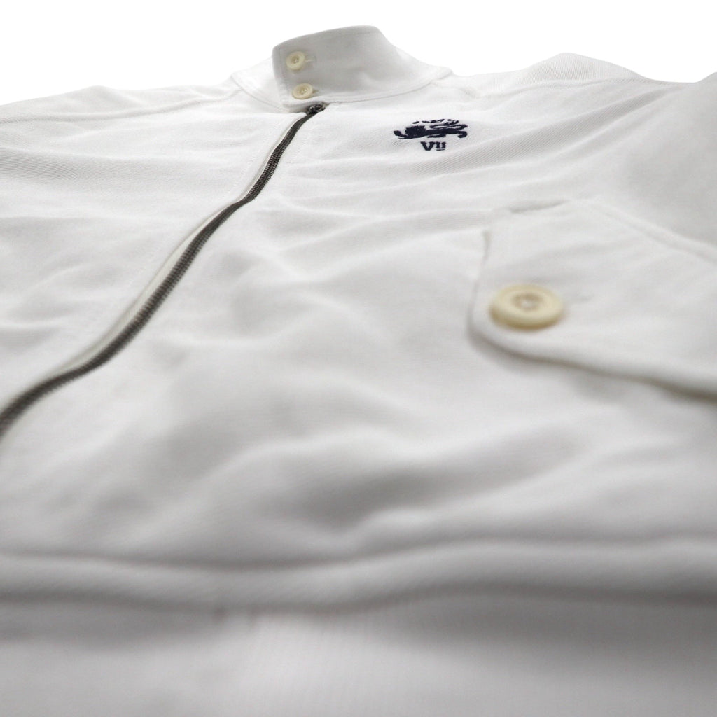 Polo Ralph Lauren 90年代 スタンドカラー ジップアップジャケット M ホワイト コットン