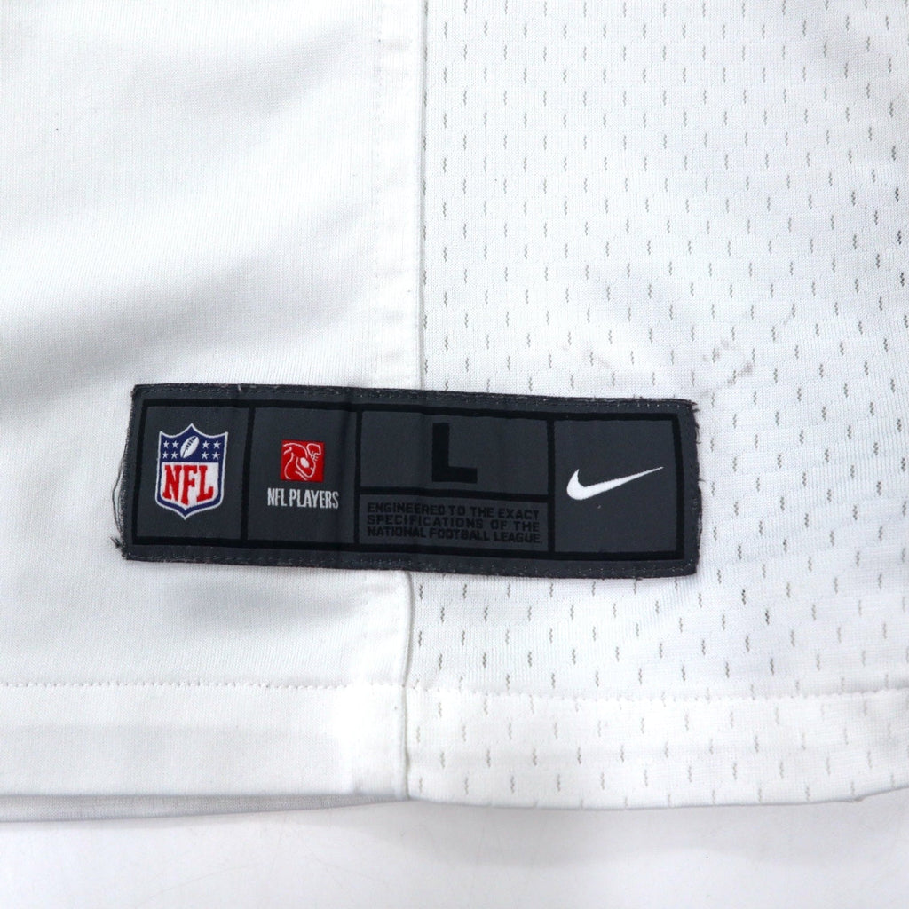 NIKE Maglia da gioco L bianca Poliestere Mesh NFL New Orleans Saints Numerata BREES