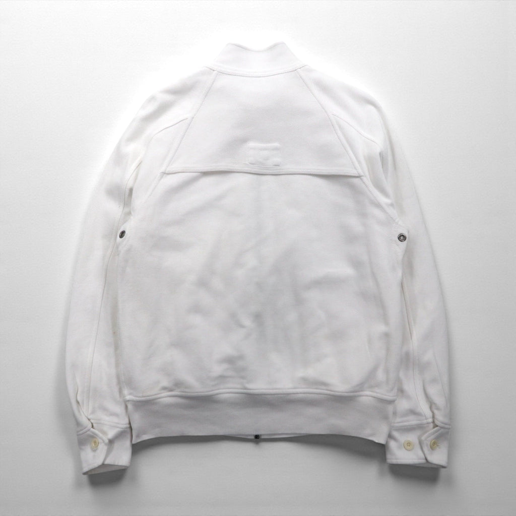 Polo Ralph Lauren 90年代 スタンドカラー ジップアップジャケット M ホワイト コットン