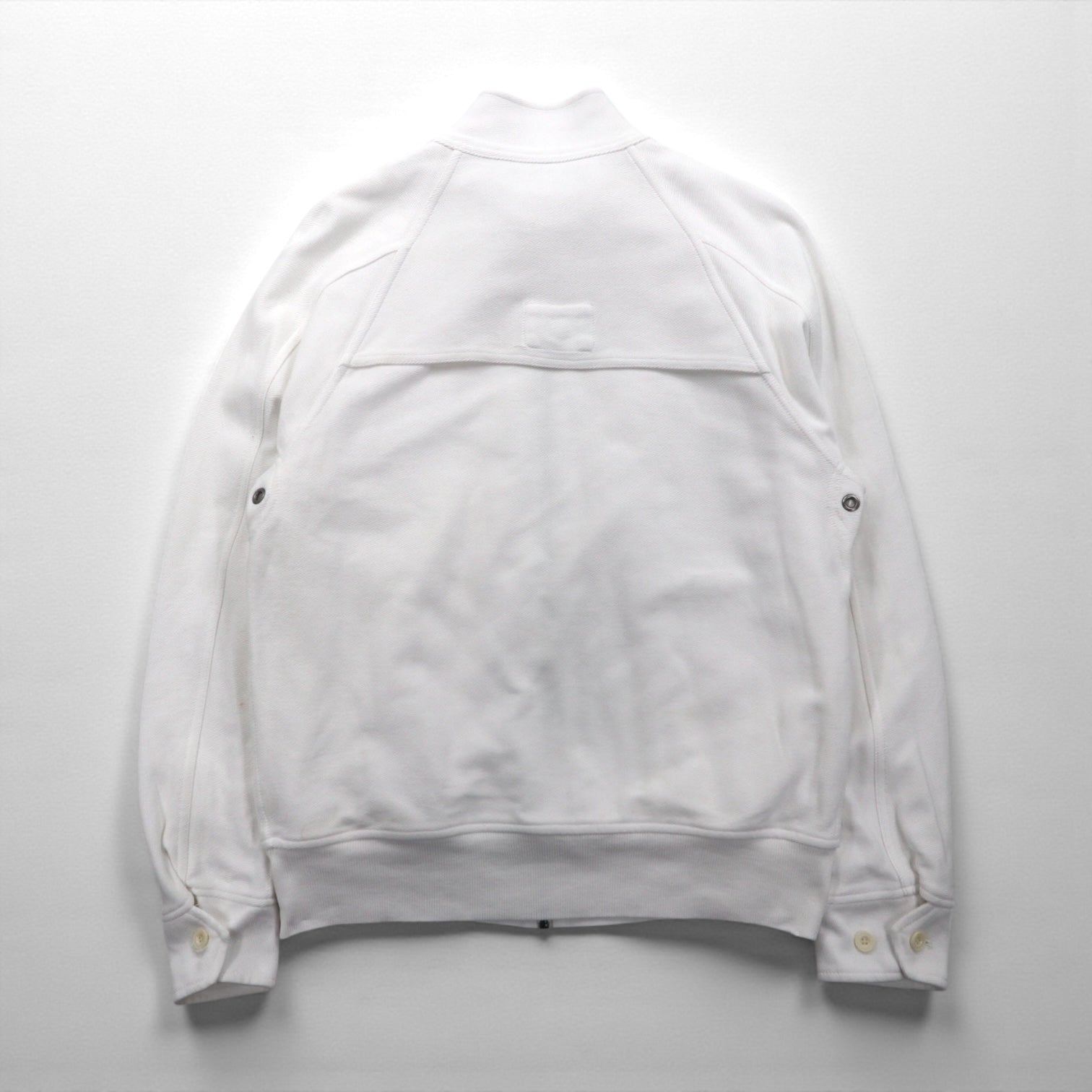 Polo Ralph Lauren 90年代 スタンドカラー ジップアップジャケット M ホワイト コットン