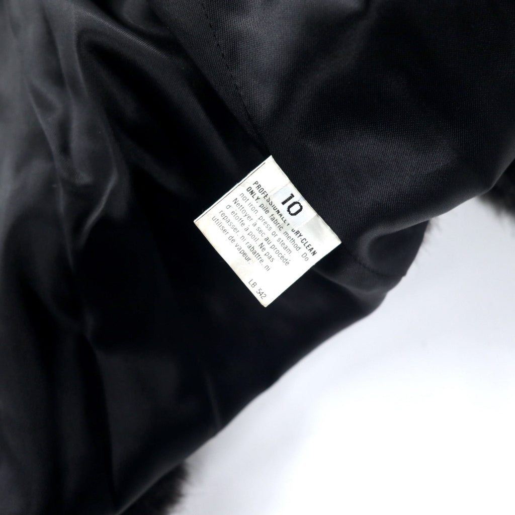 Monterey USA 90s Giacca in pelliccia sintetica Cappotto in pelliccia sintetica 10 Nero Acrilico