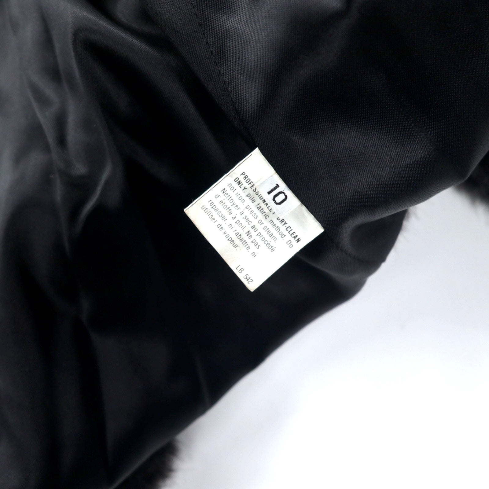 Monterey USA 90s Giacca in pelliccia sintetica Cappotto in pelliccia sintetica 10 Nero Acrilico