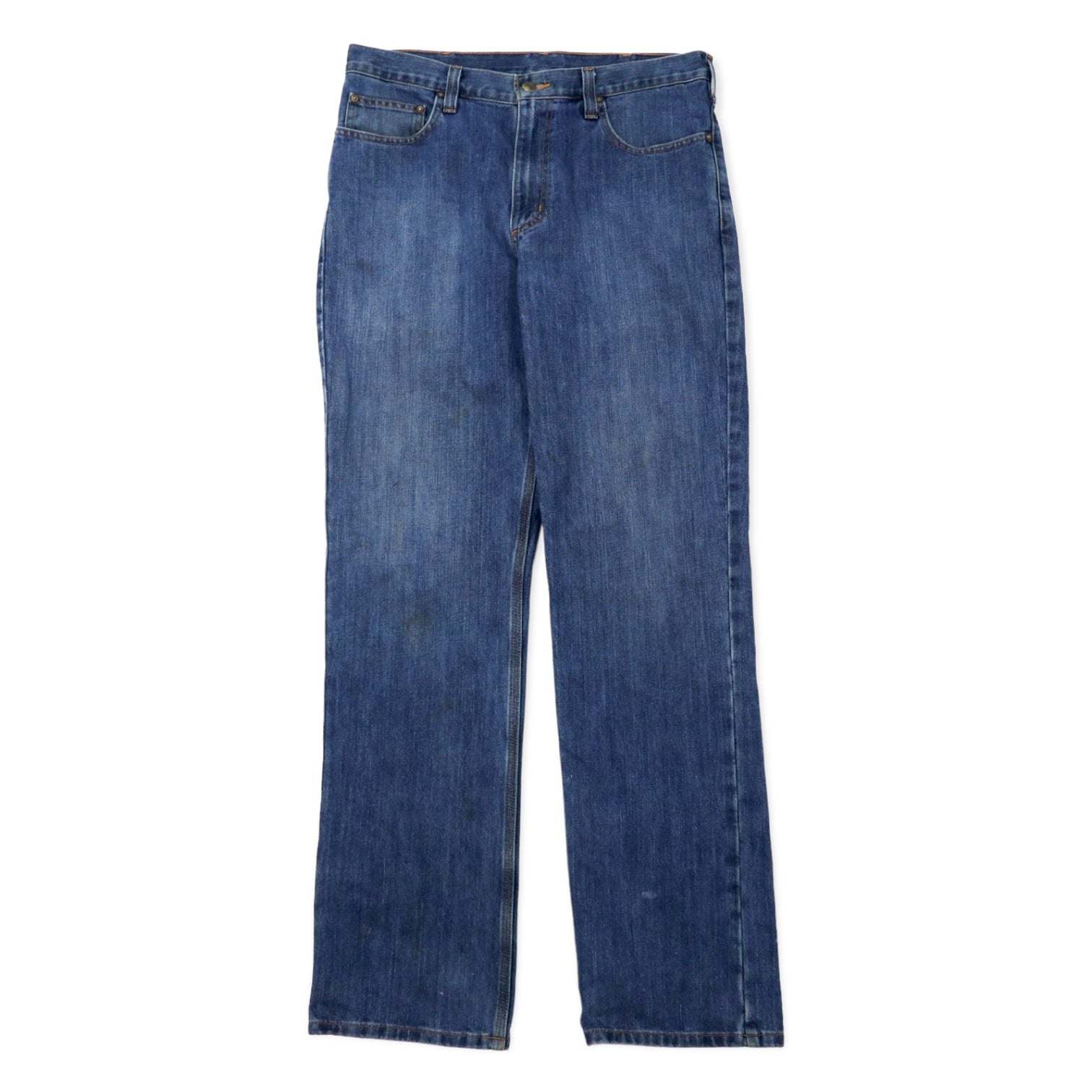carhartt jeans relaxed fit 34 blu cotone cerniera 101483-980 made in Messico