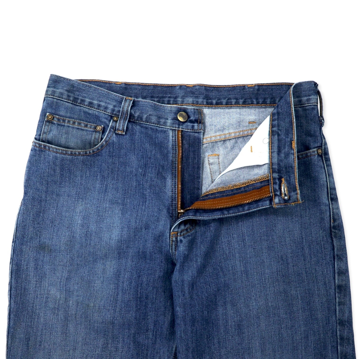 carhartt jeans relaxed fit 34 blu cotone cerniera 101483-980 made in Messico