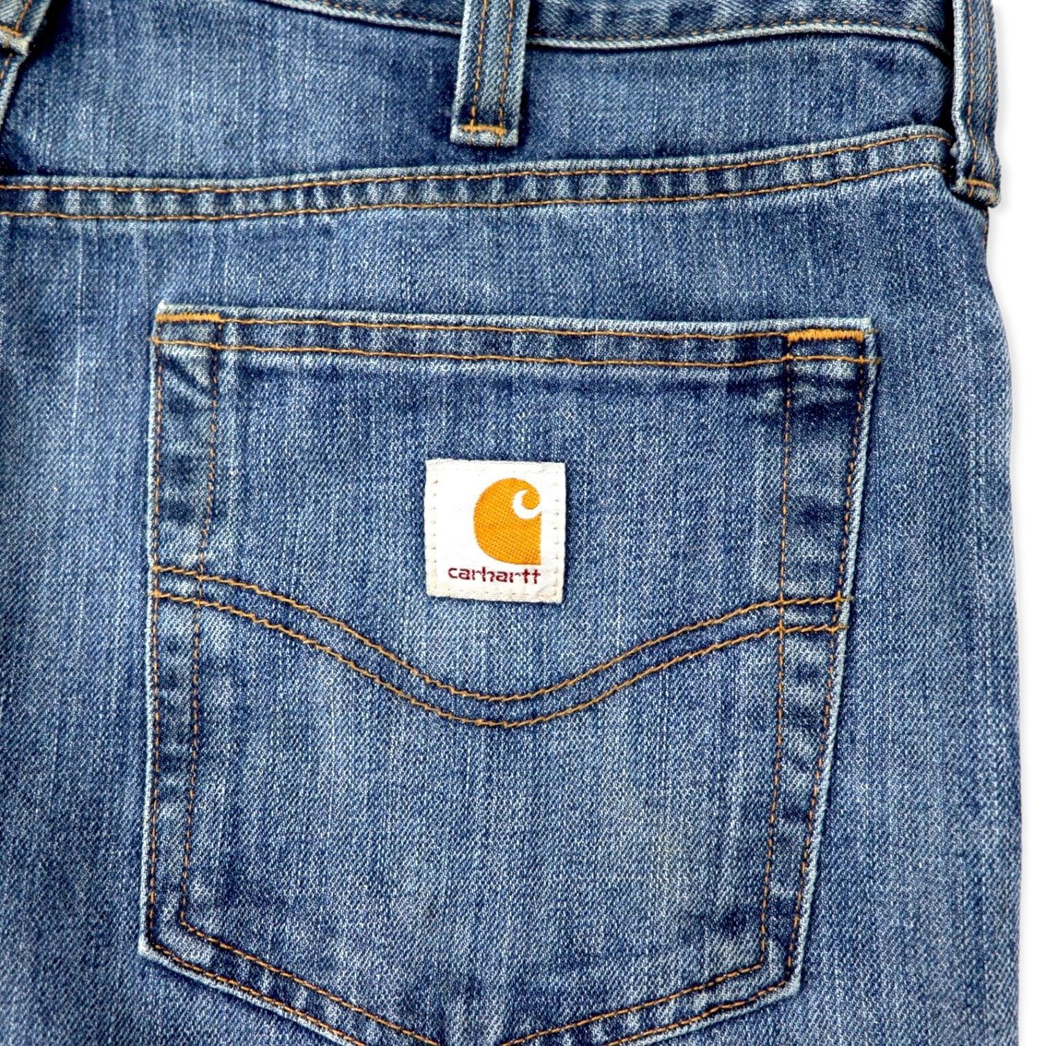 carhartt jeans relaxed fit 34 blu cotone cerniera 101483-980 made in Messico