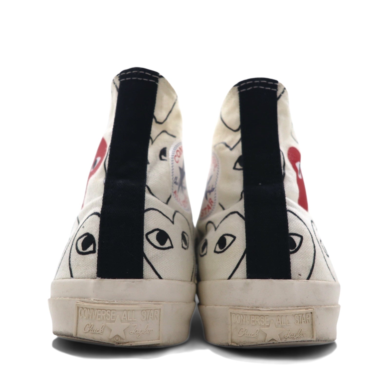 PLAY COMME des GARCONS × CONVERSE Chuck Taylor Hi Sneaker 27cm Bianco Canvas 1CL703