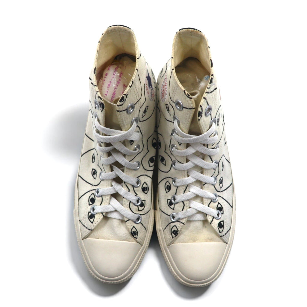 PLAY COMME des GARCONS × CONVERSE Chuck Taylor Hi Sneaker 27cm Bianco Canvas 1CL703