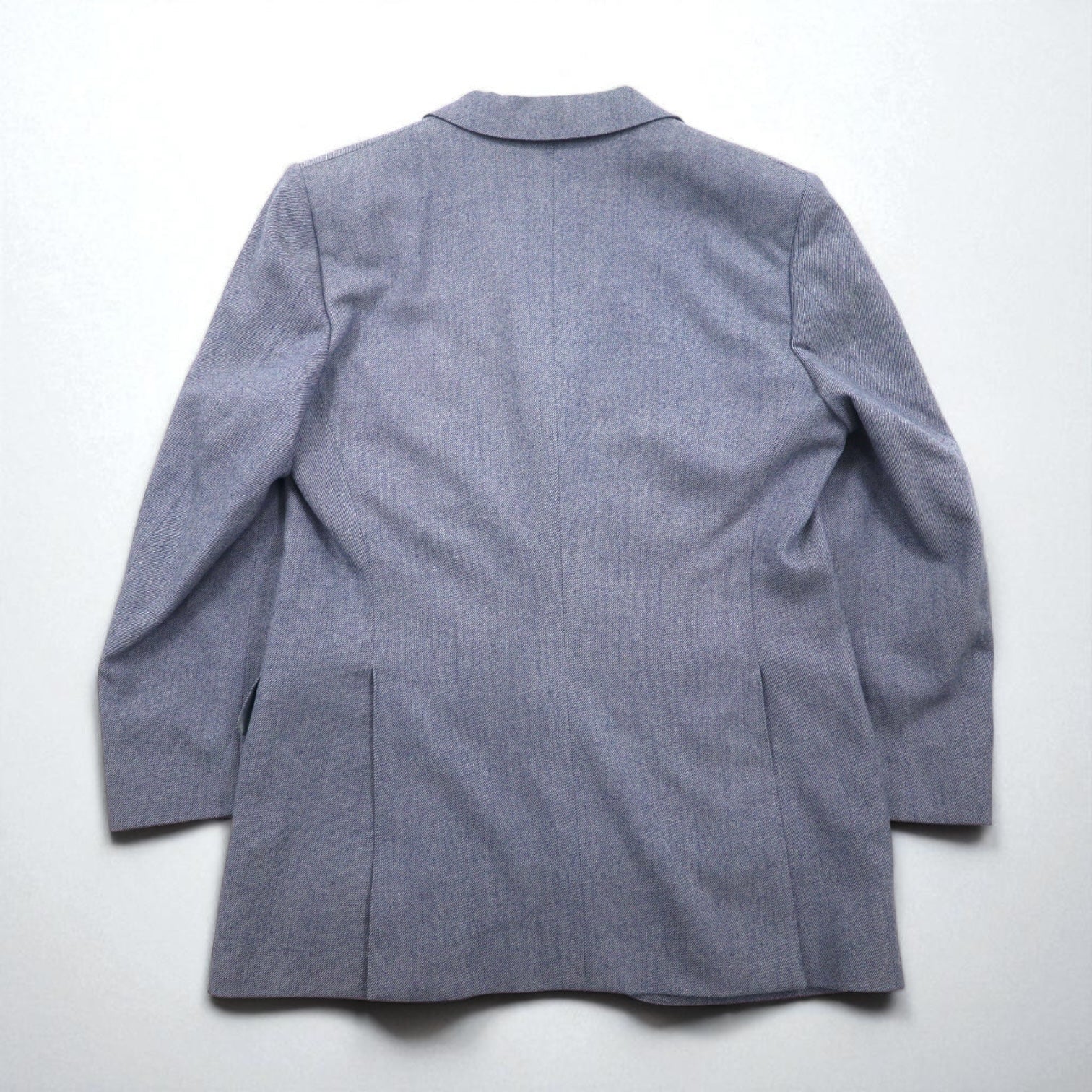 BURBERRY Giacca sartoriale 3 bottoni, misto cashmere, taglia L, blu, in lana, made in Japan