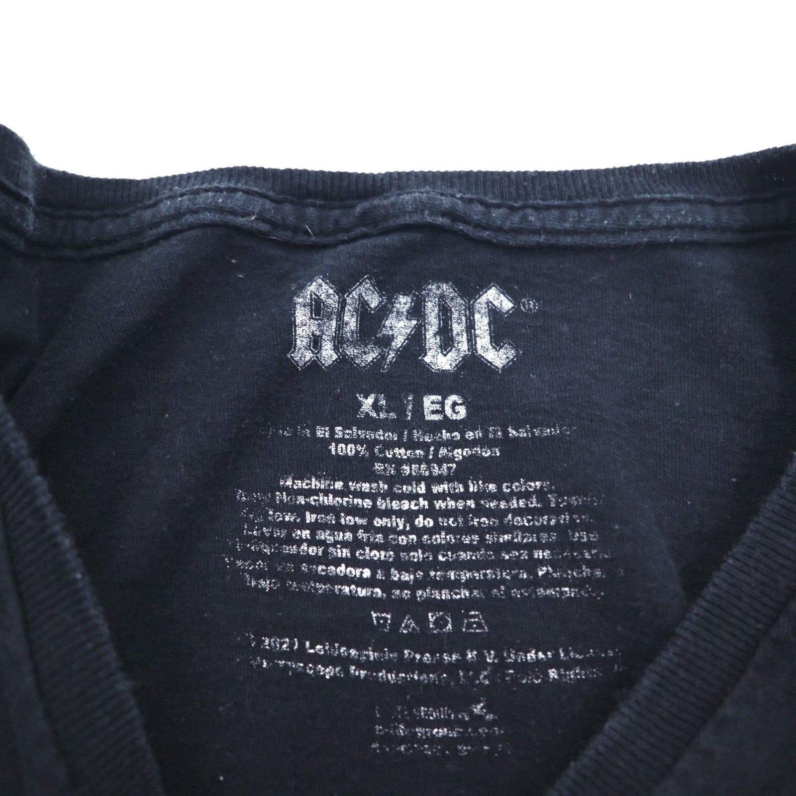 AC/DC anni 2000 Rock Band Maglietta Maglietta della band XL Cotone nero HIGH VOLTAGE
