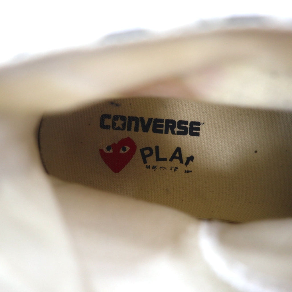 PLAY COMME des GARCONS × CONVERSE Chuck Taylor Hi Sneaker 27cm Bianco Canvas 1CL703