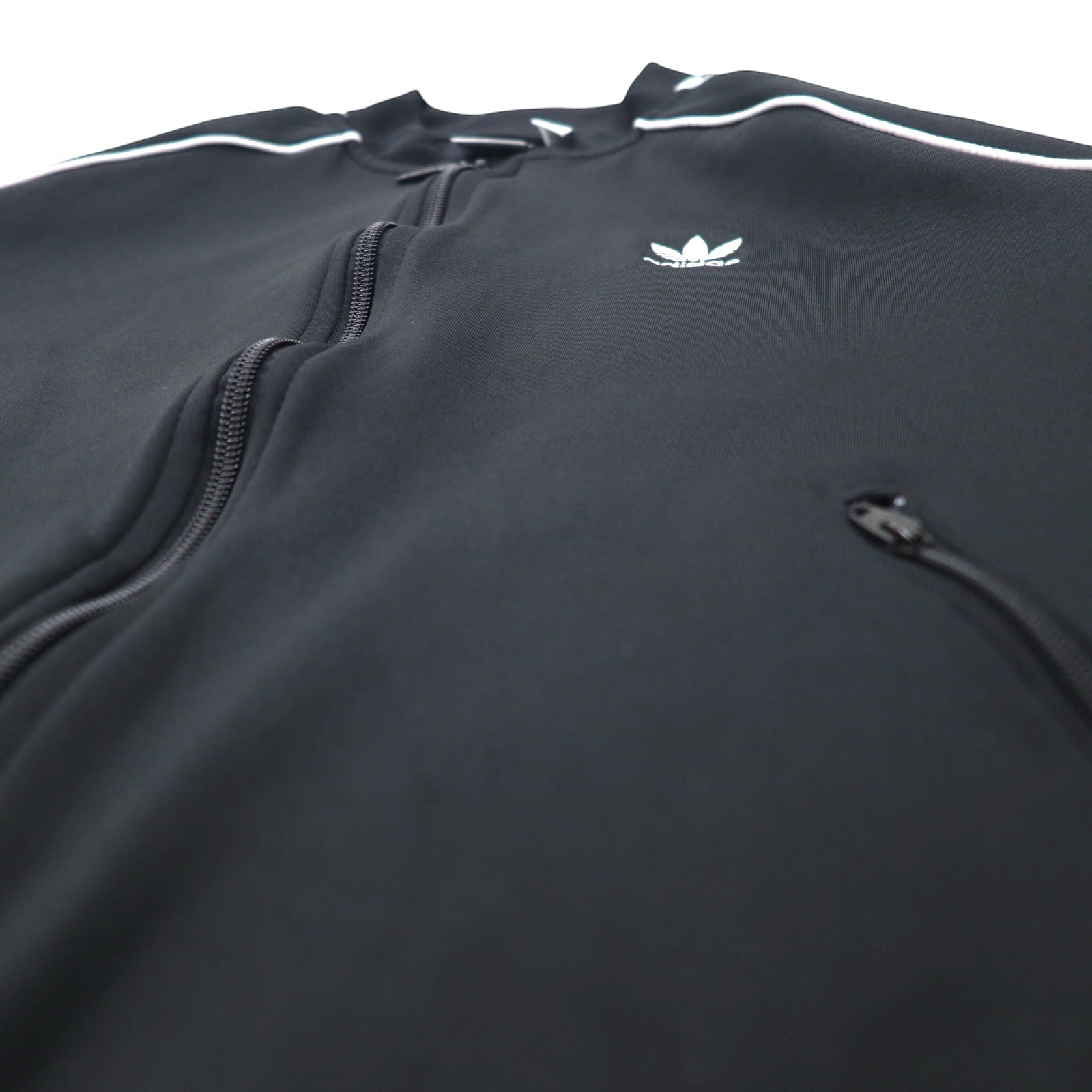 Giacca sportiva adidas Originals ATP, taglia 4XL, colore nero, in poliestere, con logo Trifoglio, 3 strisce, PRIMEBLUE SST GD2374