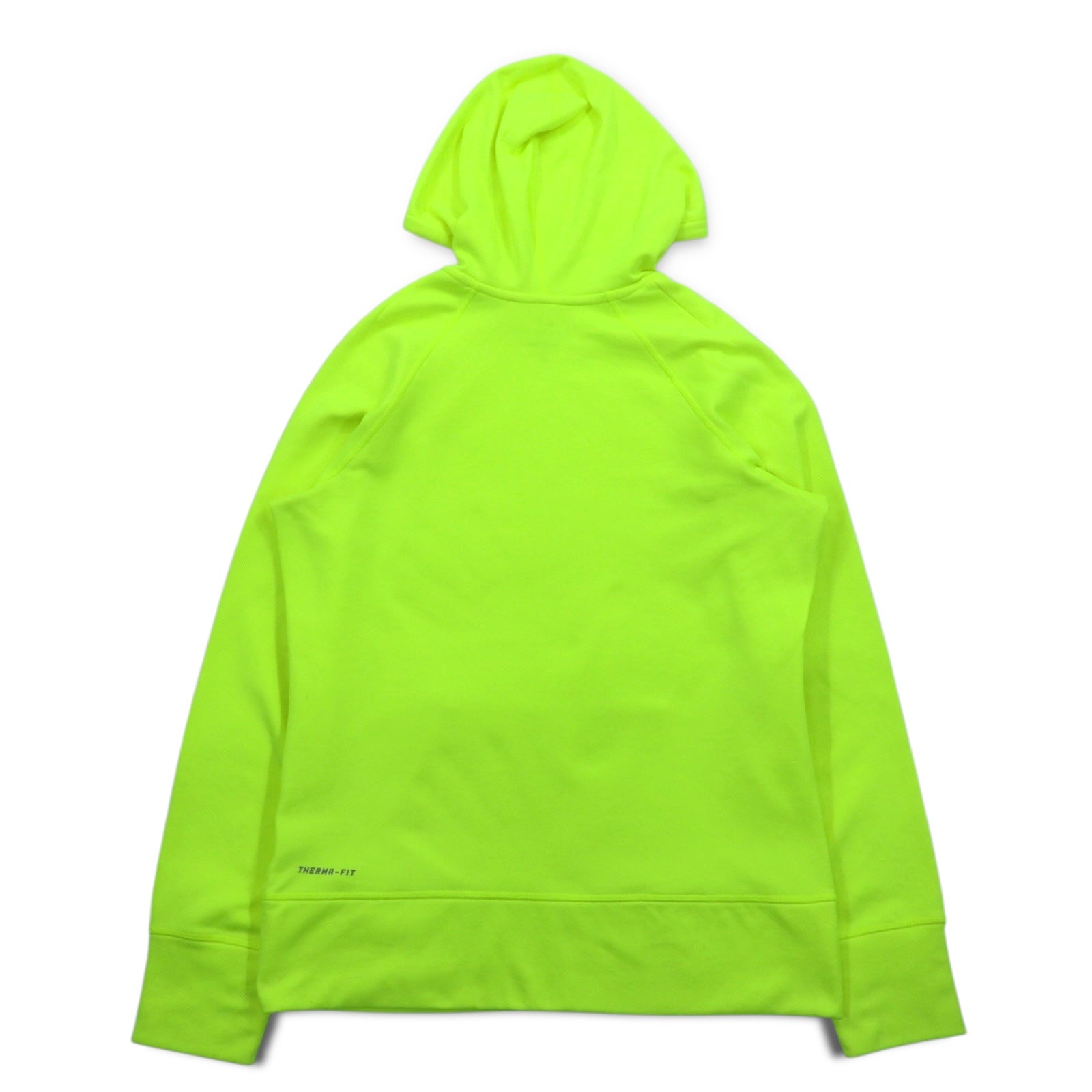 NIKE Pullover THERMA-FIT Felpa con Cappuccio L Giallo con Foro per Pollice Tasca Frontale 548804-703