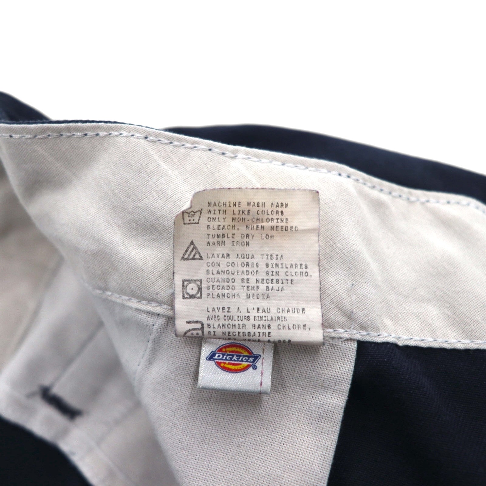 Dickies Pantaloncini corti da lavoro L Blu navy Poliestere Cotone Fabbricati in Honduras