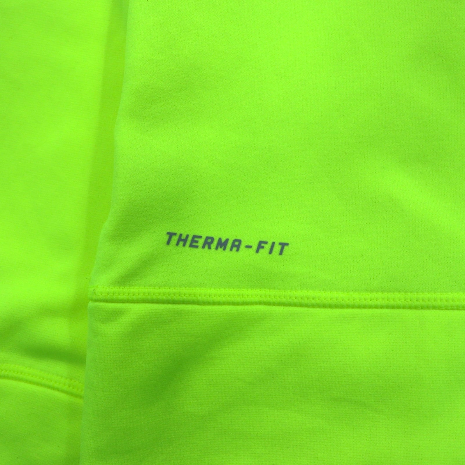 NIKE Pullover THERMA-FIT Felpa con Cappuccio L Giallo con Foro per Pollice Tasca Frontale 548804-703