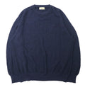 Lungarno Maglione a trecce L Blu Navy Acrilico Lana Prodotto in Italia