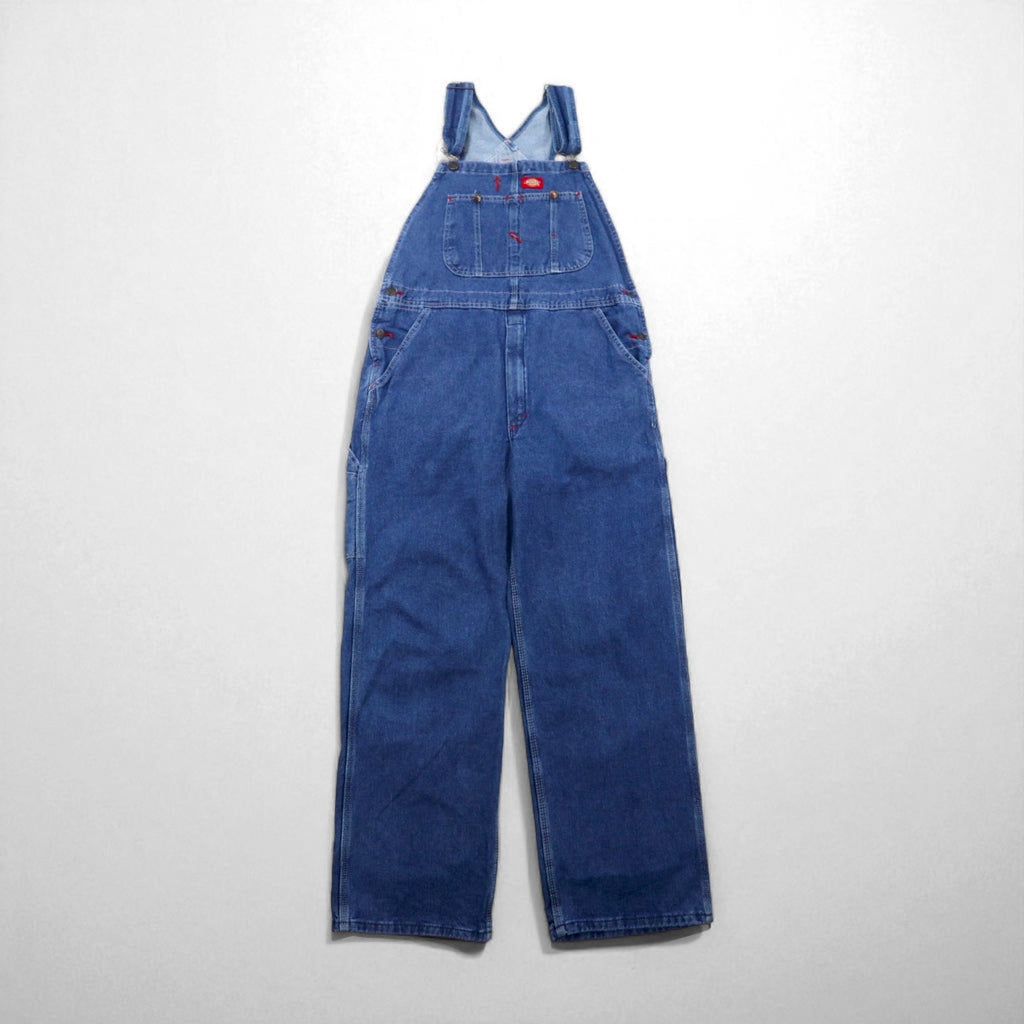 Dickies Salopette in denim con pettorina, taglia M, blu indaco, INDIGO BIB OVERALL STONEWASH 8396SNB, Prodotto in Messico, Nuovo con etichetta