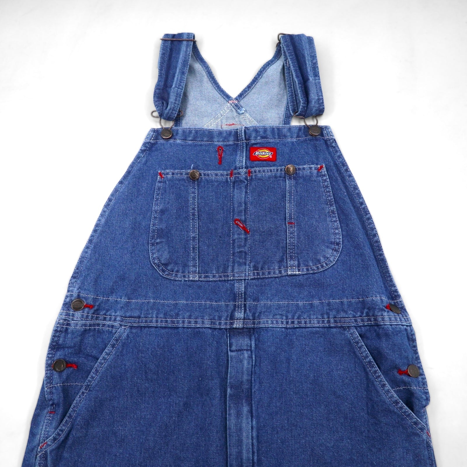 Dickies Salopette in denim con pettorina, taglia M, blu indaco, INDIGO BIB OVERALL STONEWASH 8396SNB, Prodotto in Messico, Nuovo con etichetta