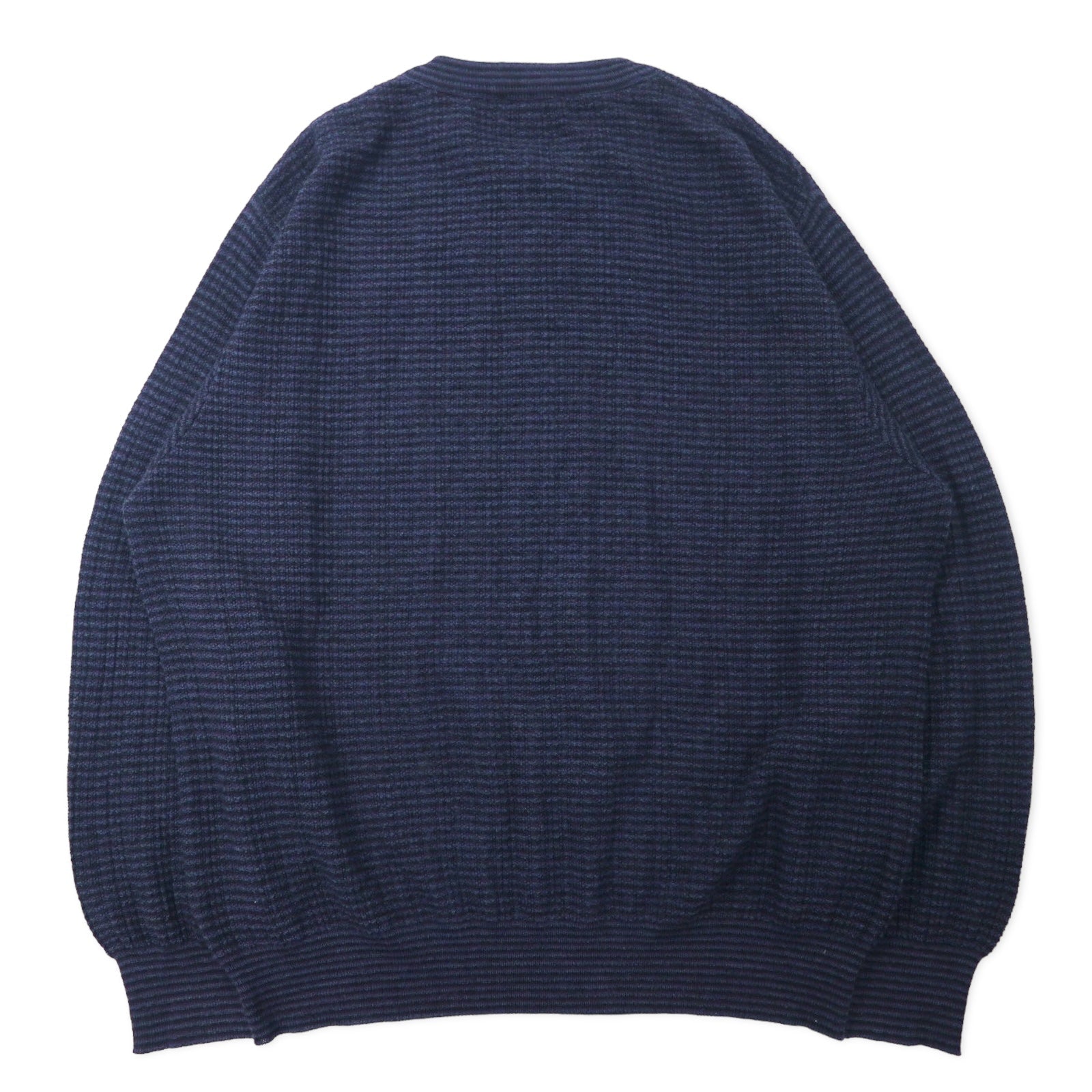 Lungarno Maglione a trecce L Blu Navy Acrilico Lana Prodotto in Italia