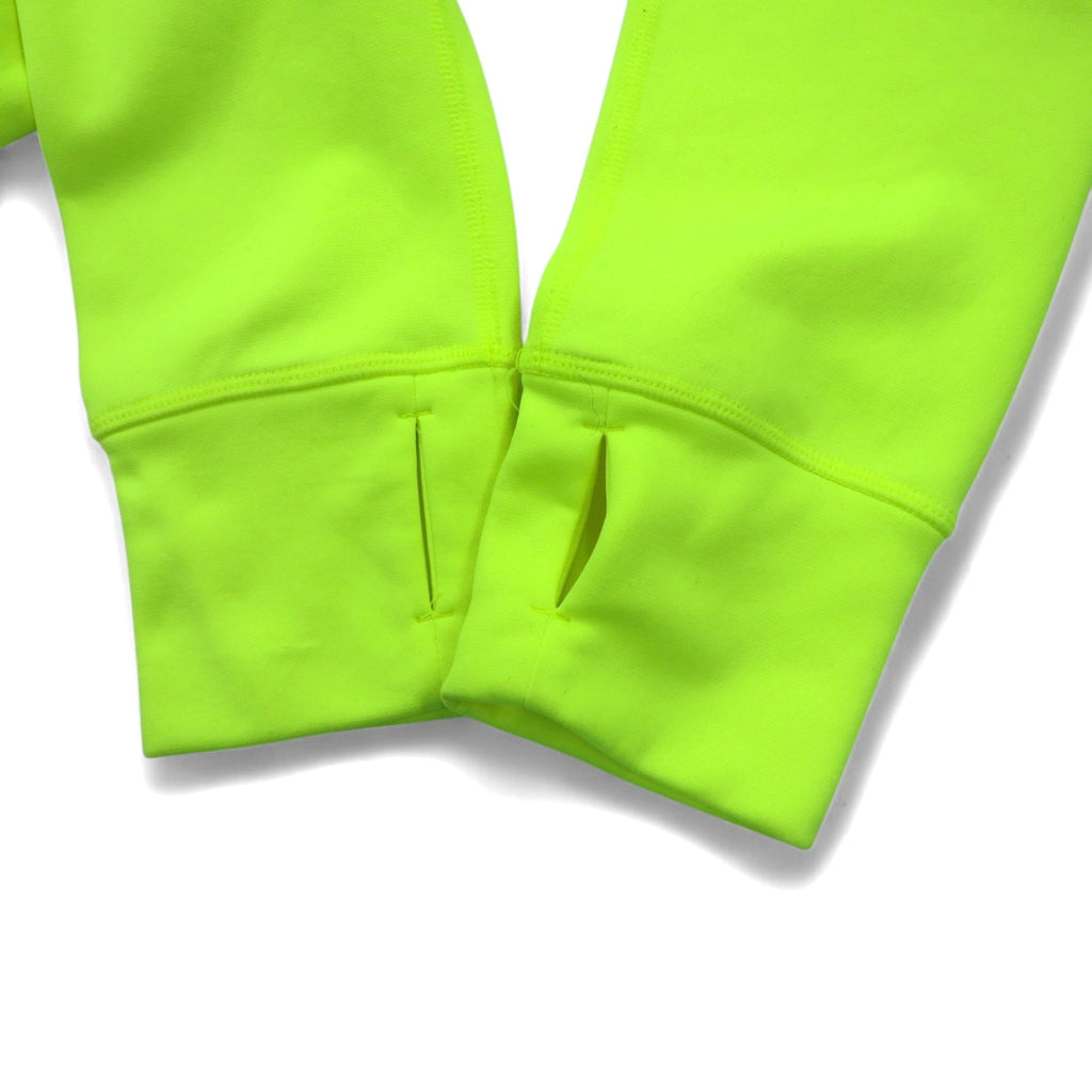 NIKE Pullover THERMA-FIT Felpa con Cappuccio L Giallo con Foro per Pollice Tasca Frontale 548804-703