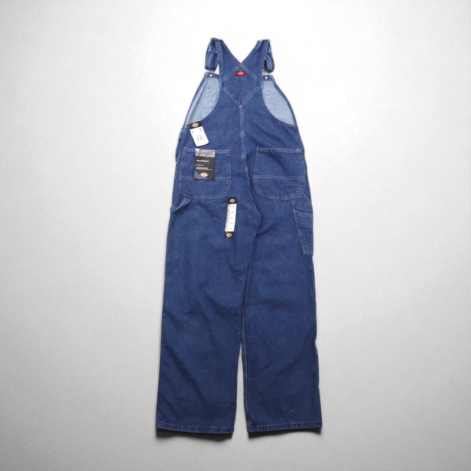 Dickies Salopette in denim con pettorina, taglia M, blu indaco, INDIGO BIB OVERALL STONEWASH 8396SNB, Prodotto in Messico, Nuovo con etichetta