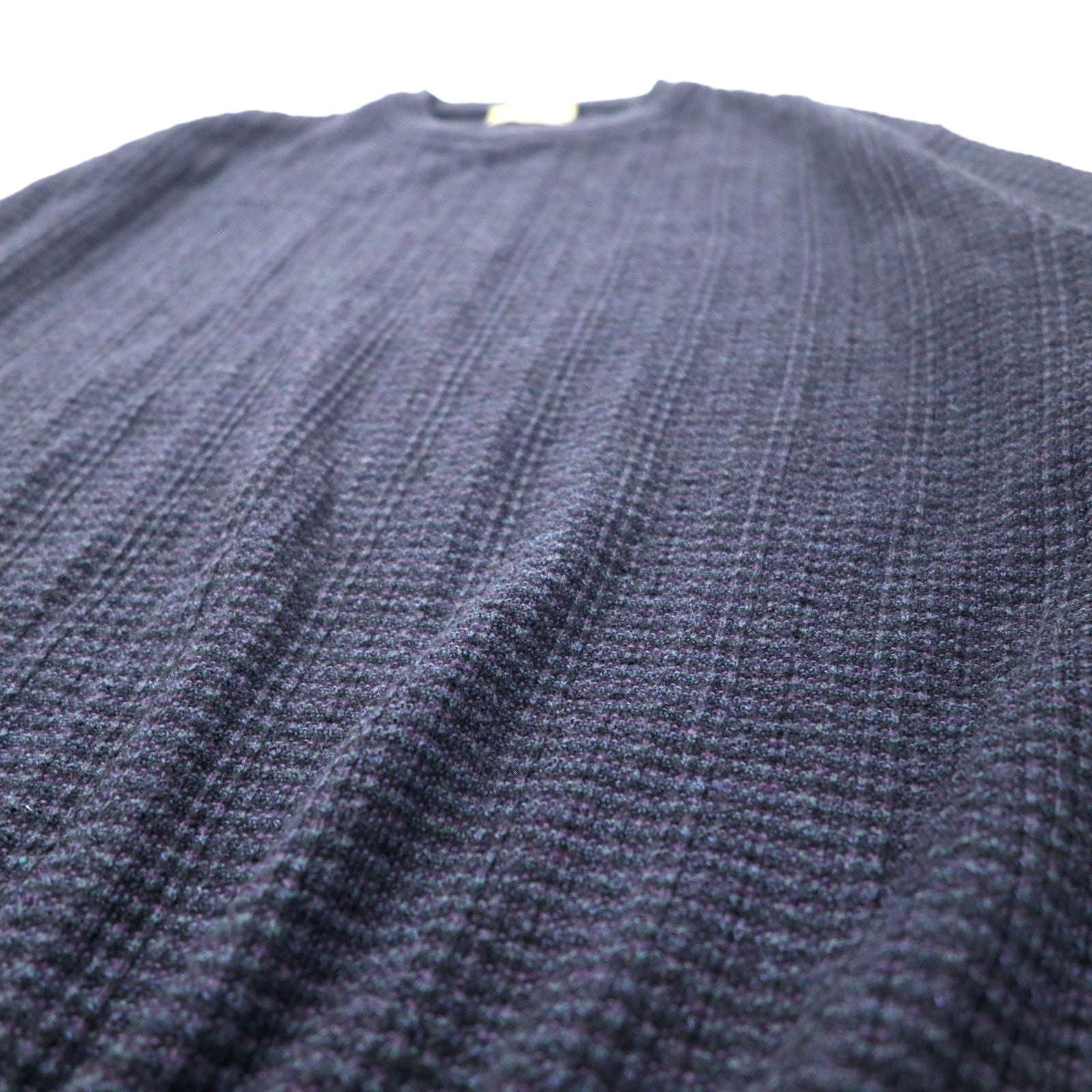 Lungarno Maglione a trecce L Blu Navy Acrilico Lana Prodotto in Italia