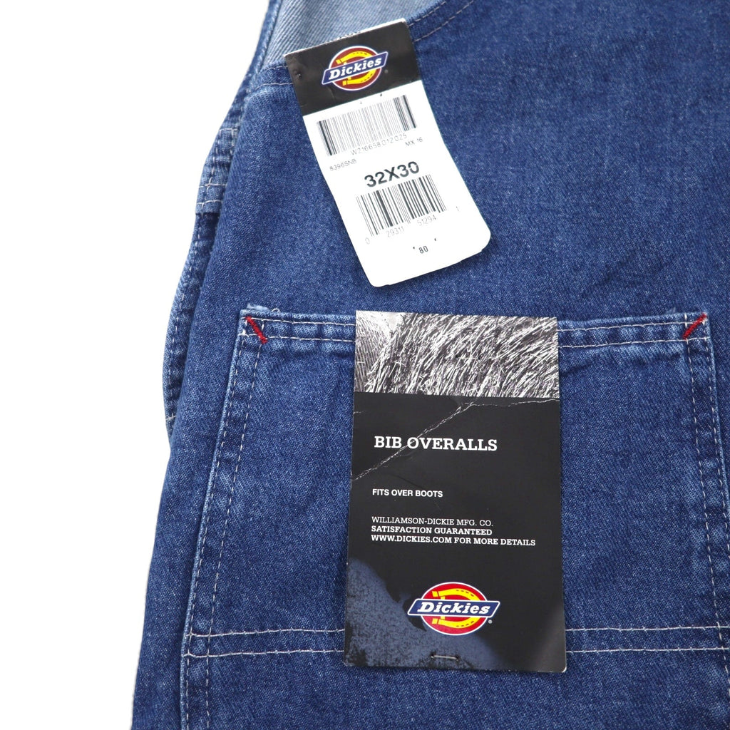 Dickies Salopette in denim con pettorina, taglia M, blu indaco, INDIGO BIB OVERALL STONEWASH 8396SNB, Prodotto in Messico, Nuovo con etichetta