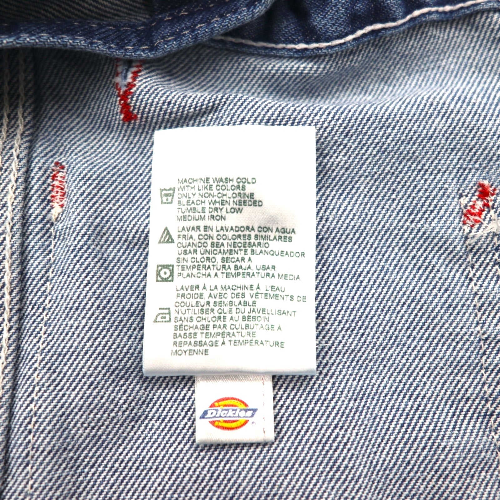 Dickies Salopette in denim con pettorina, taglia M, blu indaco, INDIGO BIB OVERALL STONEWASH 8396SNB, Prodotto in Messico, Nuovo con etichetta