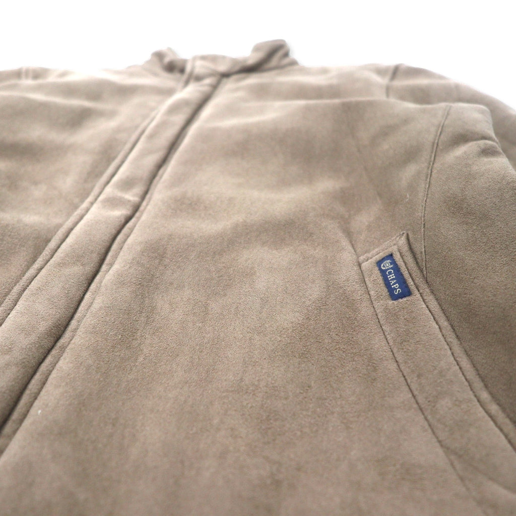 CHAPS Giacca imbottita in finto camoscio e pelle L Beige Poliestere