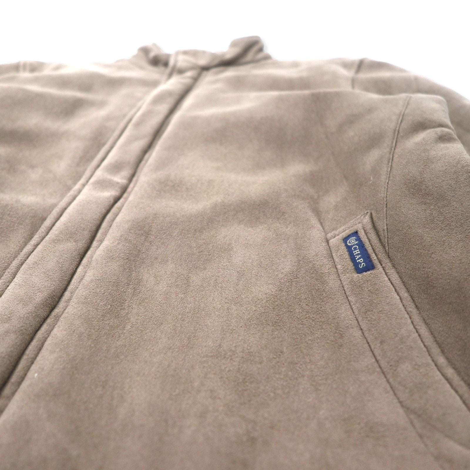 CHAPS Giacca imbottita in finto camoscio e pelle L Beige Poliestere