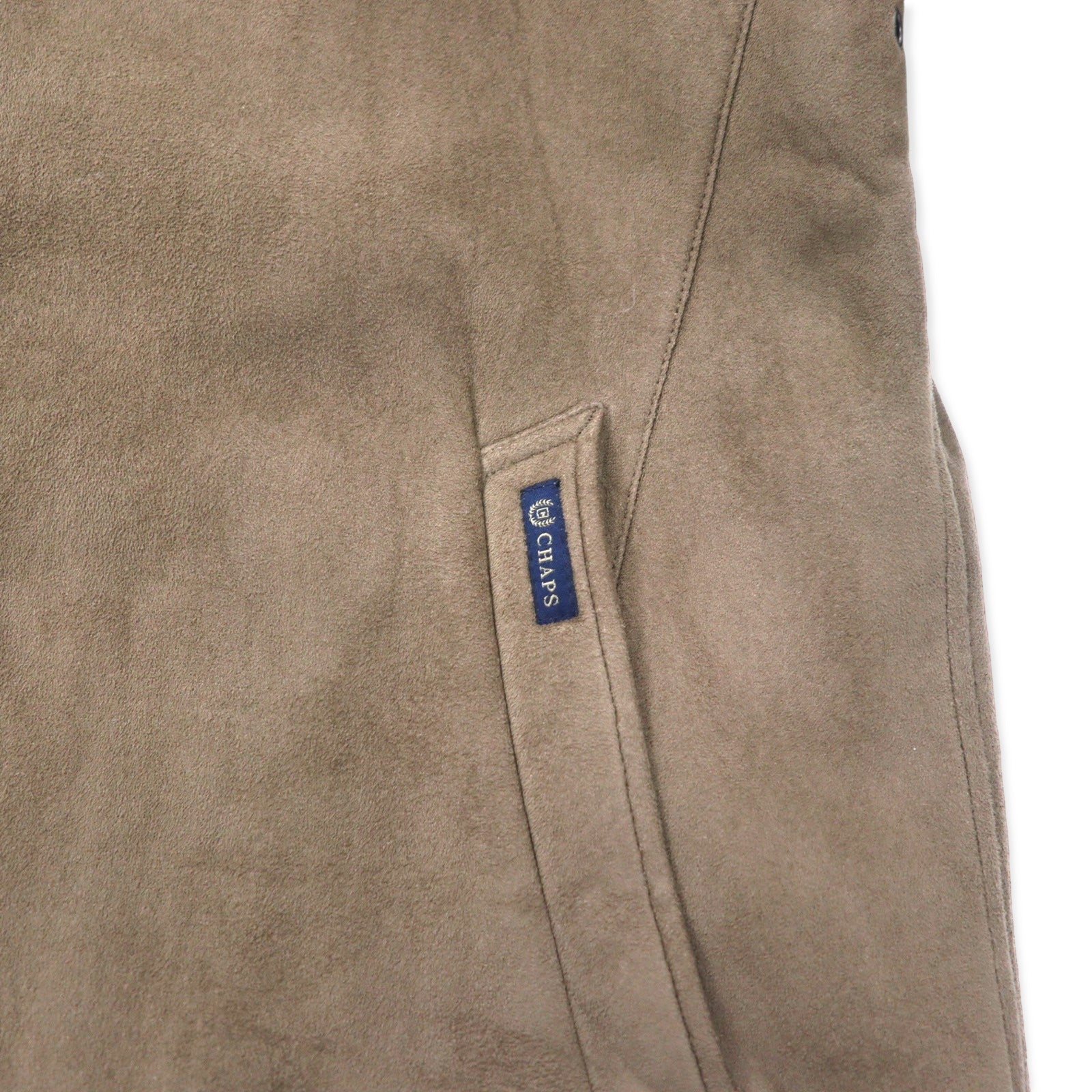 CHAPS Giacca imbottita in finto camoscio e pelle L Beige Poliestere
