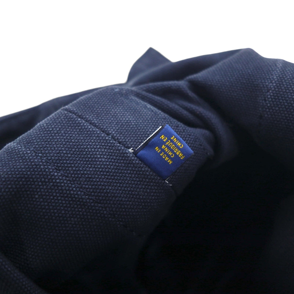 POLO RALPH LAUREN ビッグポニー キャンバス トートバッグ ネイビー ウォッシュ加工