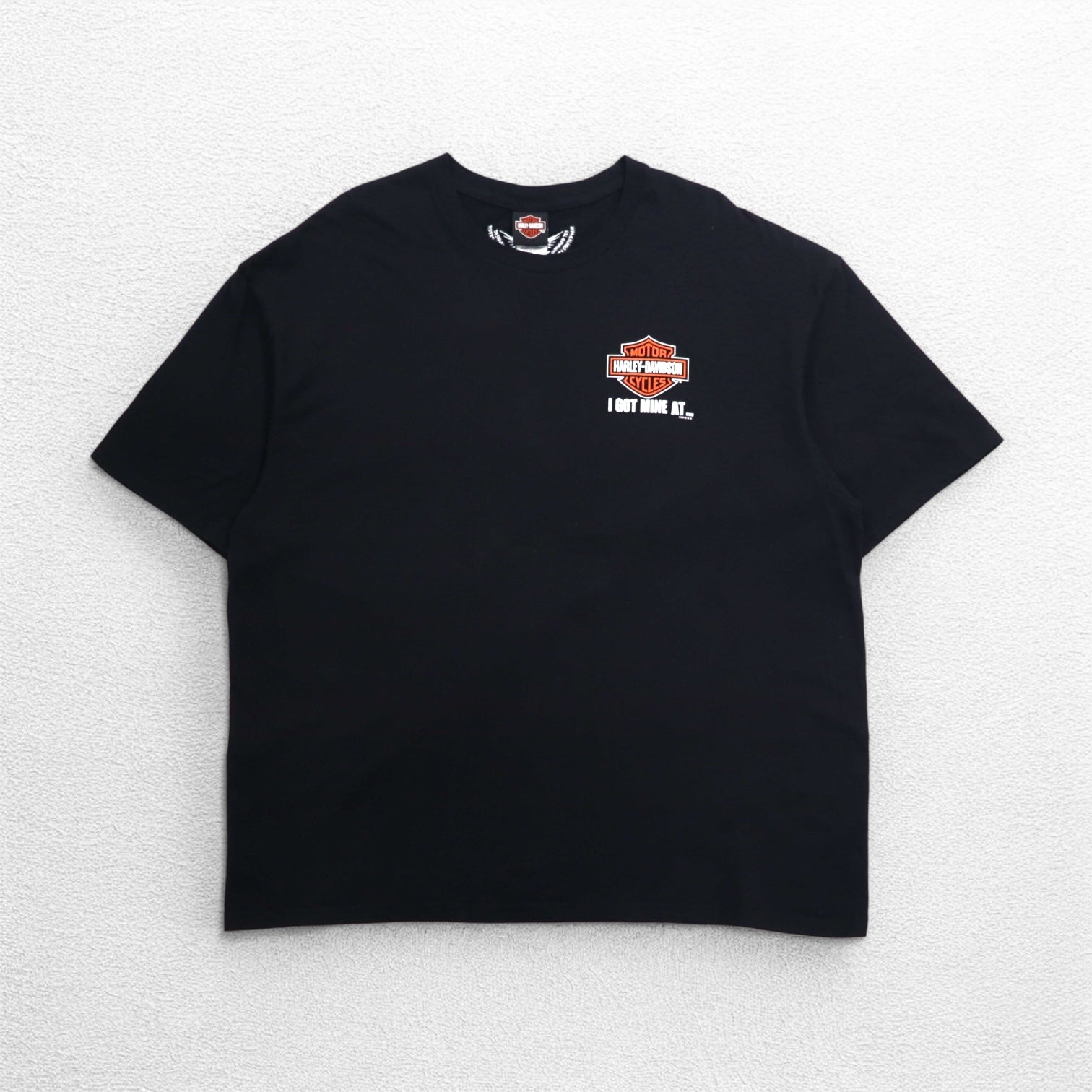 HARLEY DAVIDSON T-shirt con stampa posteriore Teschio 3XL cotone nero BLACK JACK Made in Nicaragua