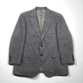 BURBERRY カシミヤ 100% 2B ツイードジャケット S グレー チェック 日本製