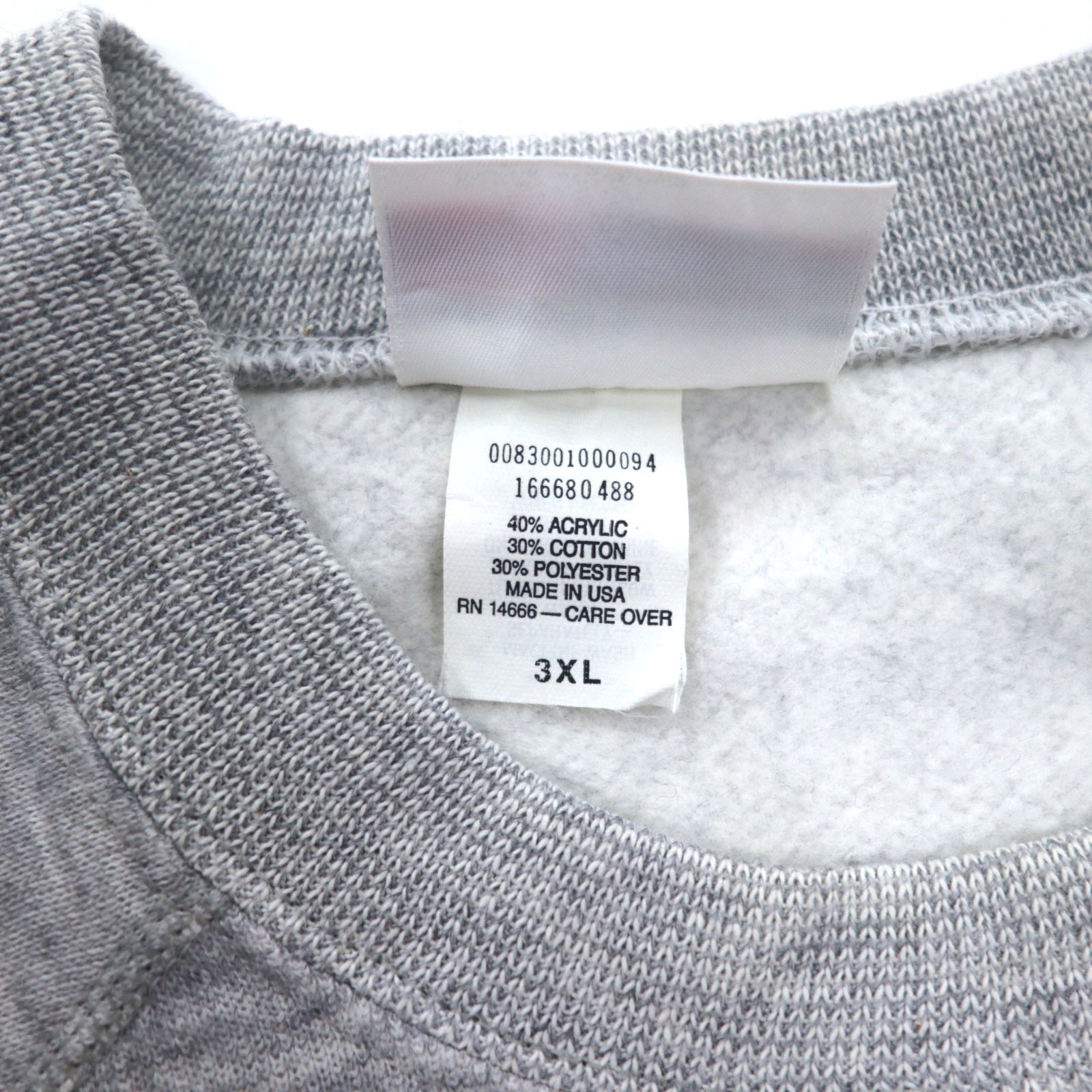 Felpa girocollo BASSETT-WALKER con stampa college, anni '90, made in USA, taglia 3XL, colore grigio OHIO STATE