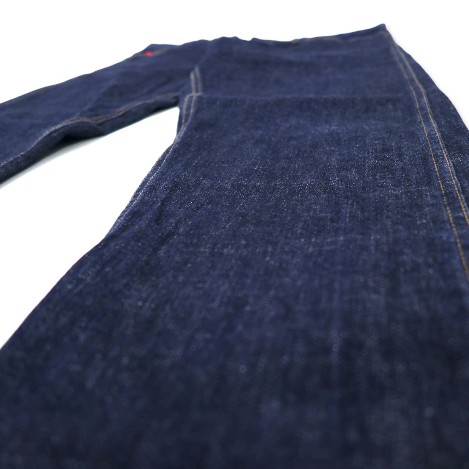 stussy pantaloni in denim rigido affusolati 34 blu cotone cerniera made in Japan