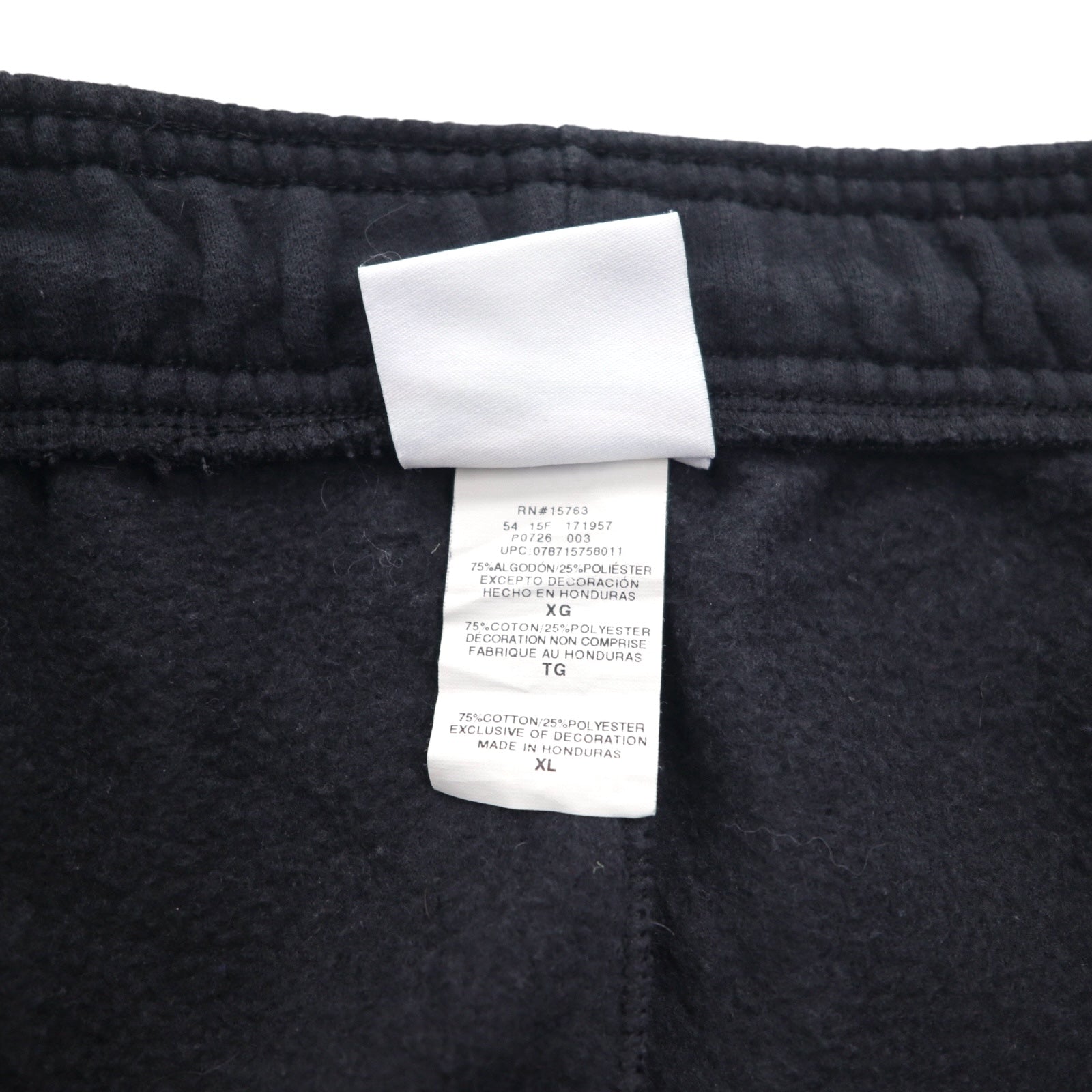 Champion Pantaloni sportivi ampi XL neri Cotone Poliestere Fabbricato in Honduras