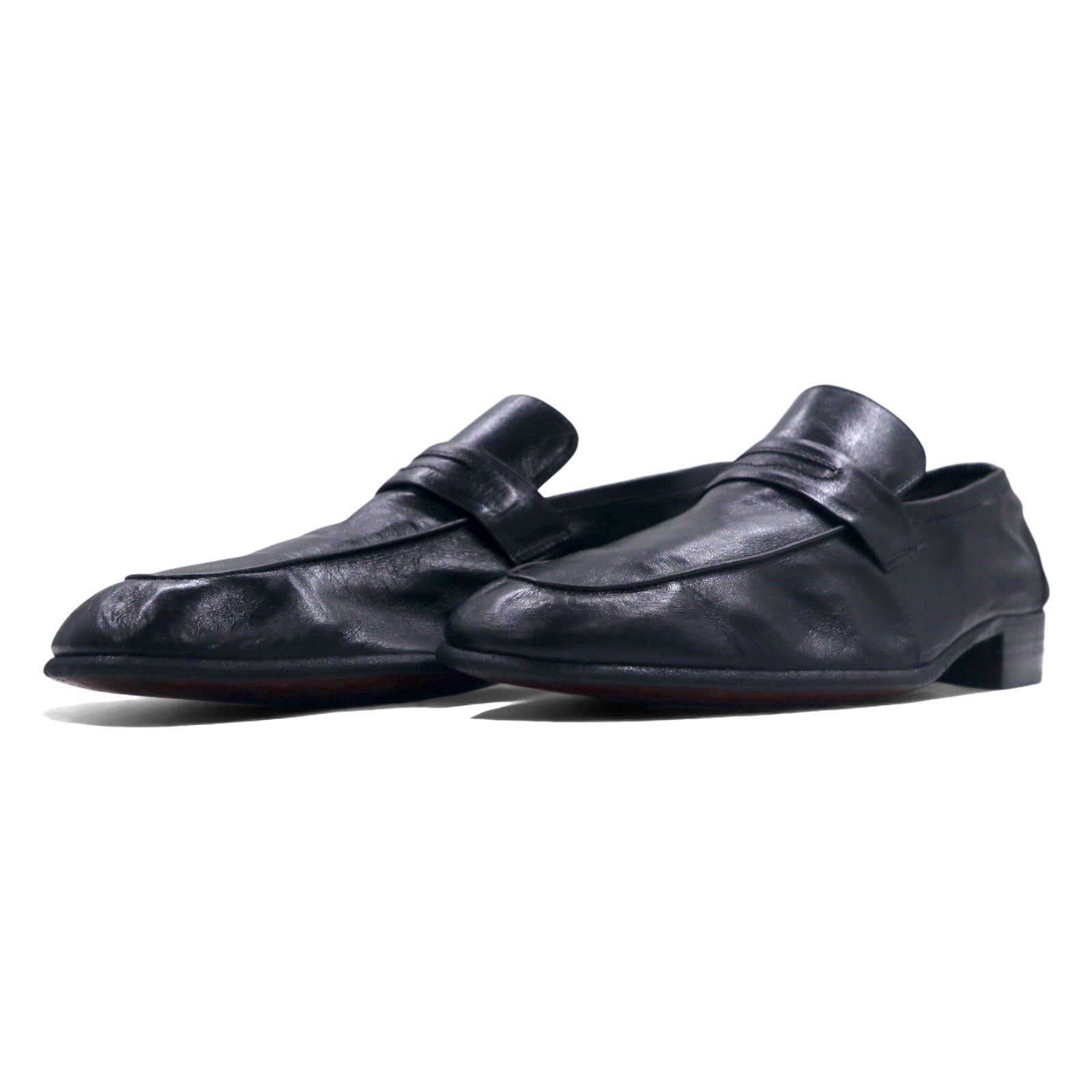 Mocassini in pelle vintage anni '70 made in Italy MELLEY-MB slip-on 27 cm pelle morbida