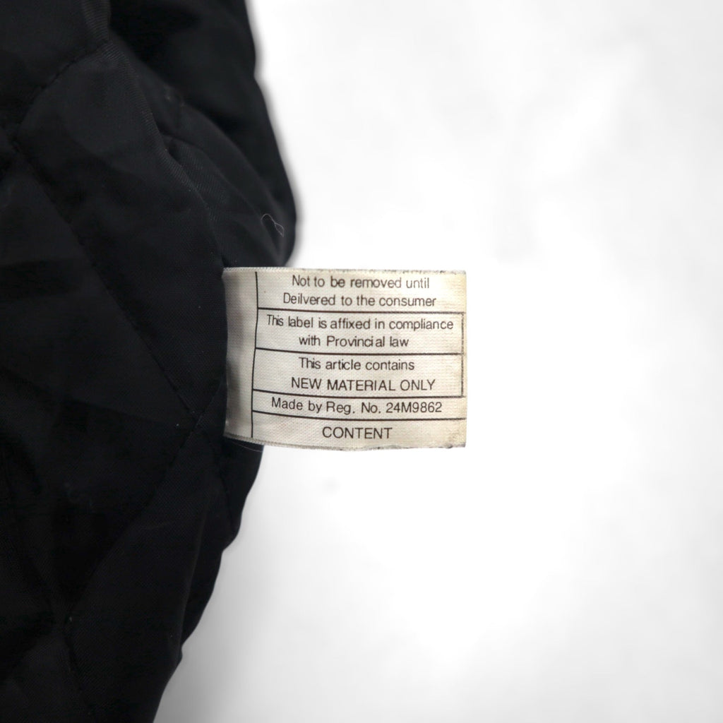 90s Vintage Varsity Jacket Rivers End レザー切替 スタジャン XL ブラック 刺繍 USA企業 JOHN WOOD