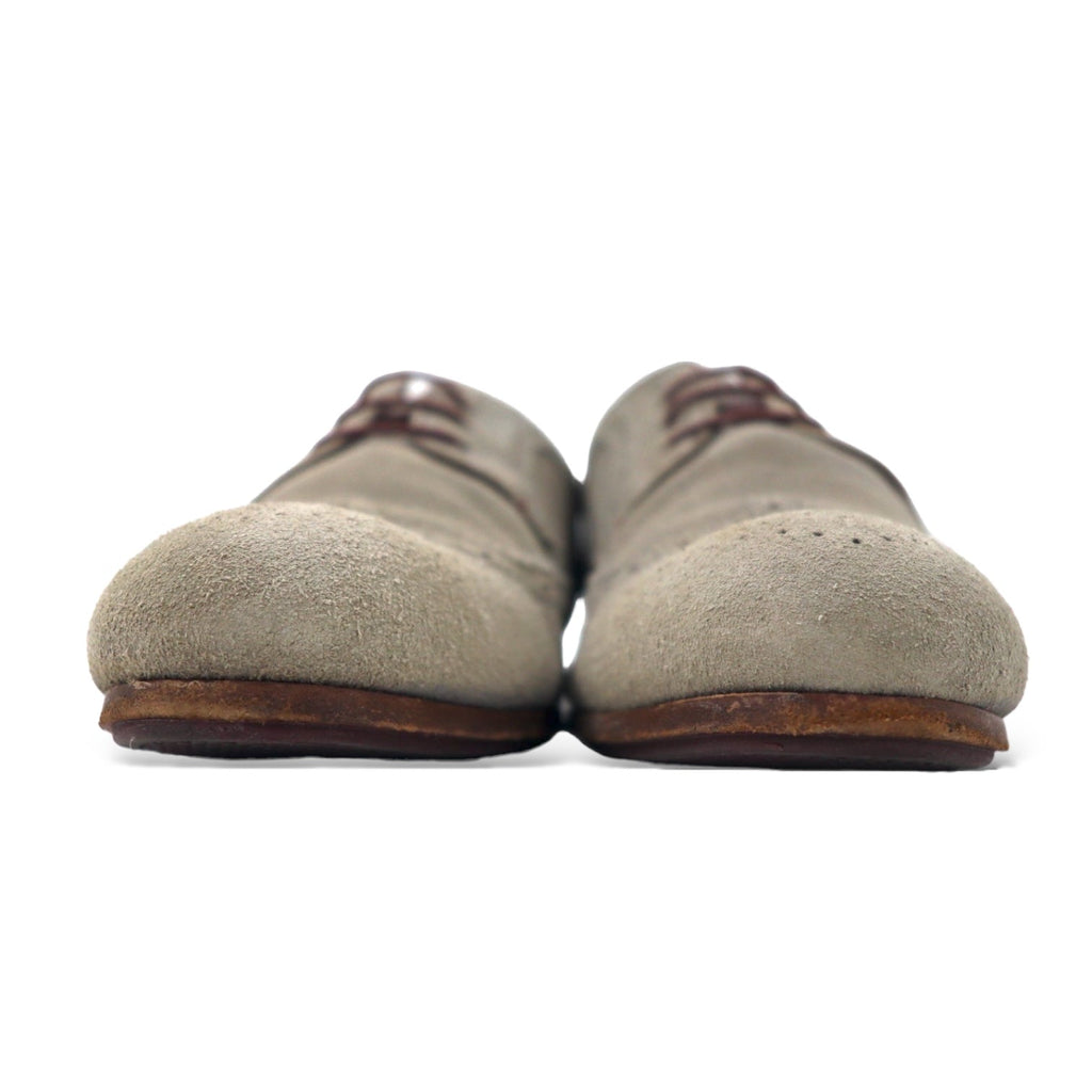 TED BAKER Scarpe eleganti wingtip 27.5cm beige scamosciate in pelle
