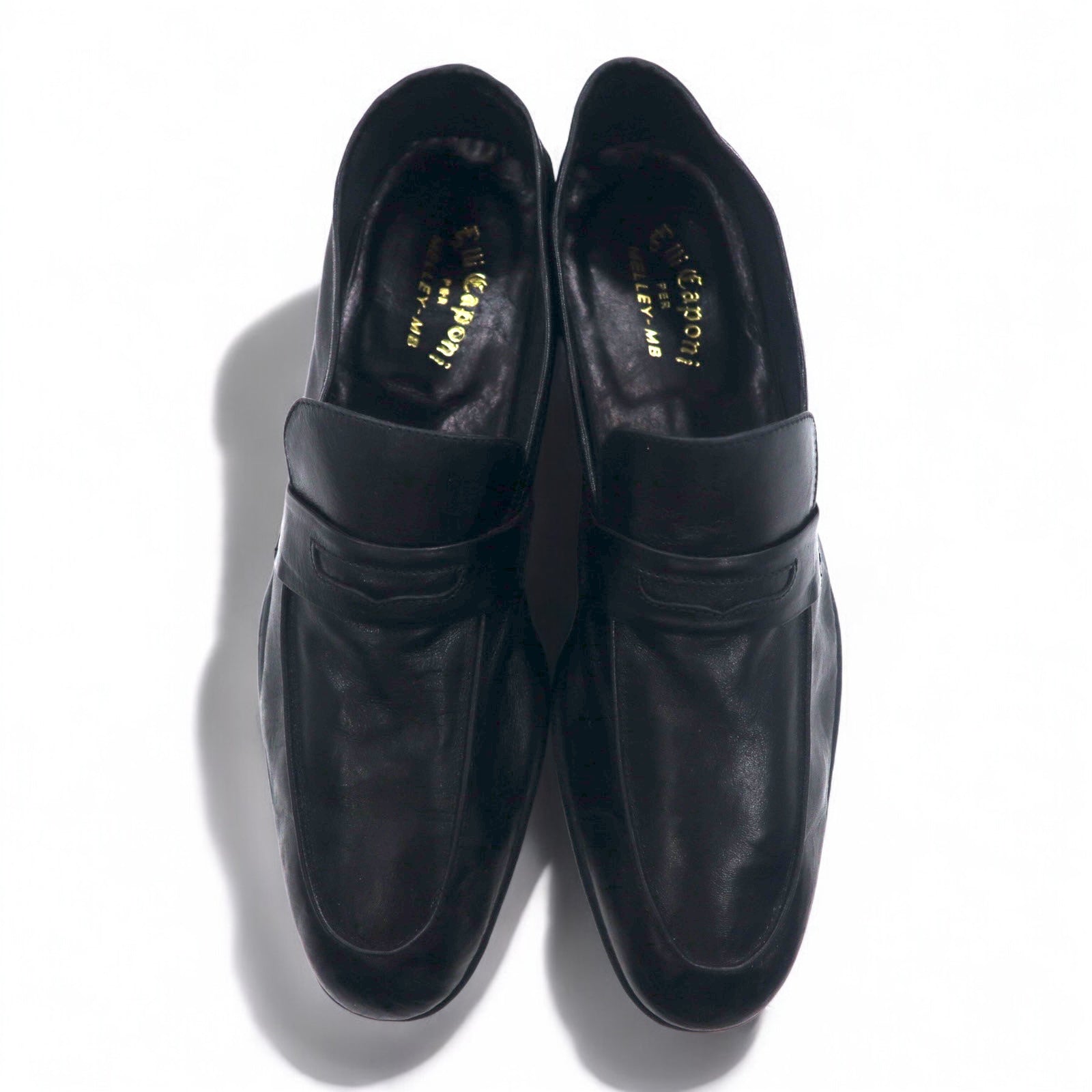 Mocassini in pelle vintage anni '70 made in Italy MELLEY-MB slip-on 27 cm pelle morbida