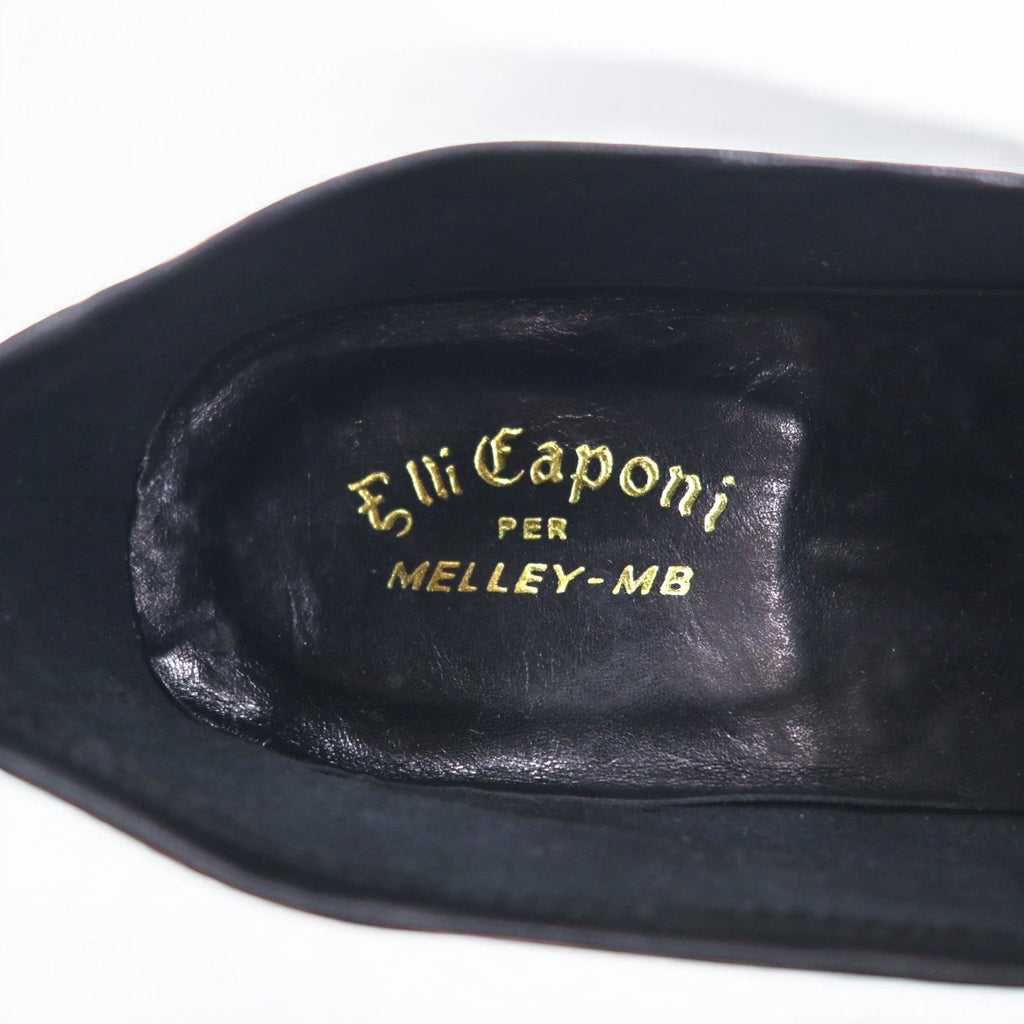 Mocassini in pelle vintage anni '70 made in Italy MELLEY-MB slip-on 27 cm pelle morbida