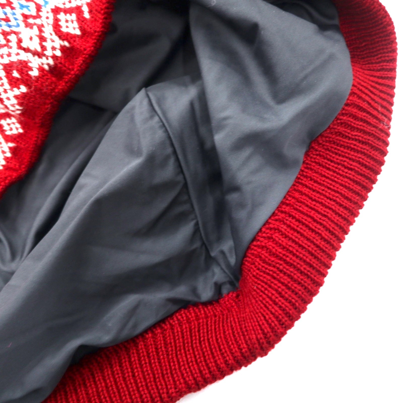 DALE OF NORWAY Maglione in lana tirolese made in Norway, taglia L, rosso, motivo norvegese, oversize DLN9568