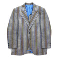 Vintage 80s Blazer Mr. Rough Rider × BROADHEAD & GRAVES 80年代 ジャガード 2B テーラードジャケット M マルチストライプ